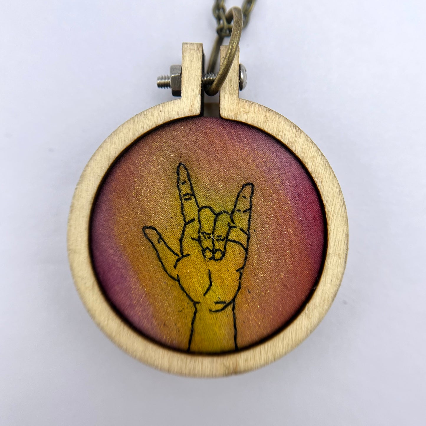Circular Hoop Hand Pendants