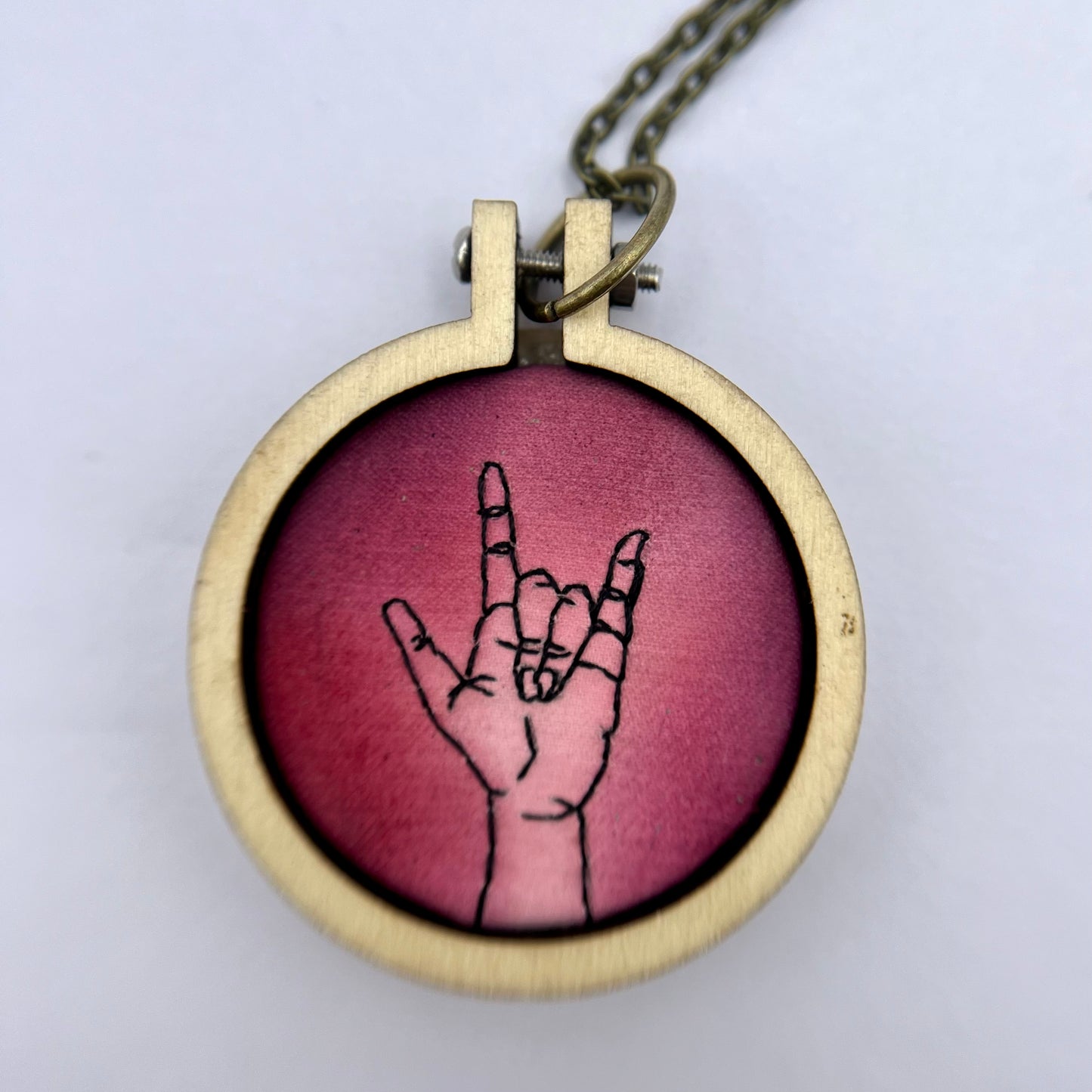 Circular Hoop Hand Pendants