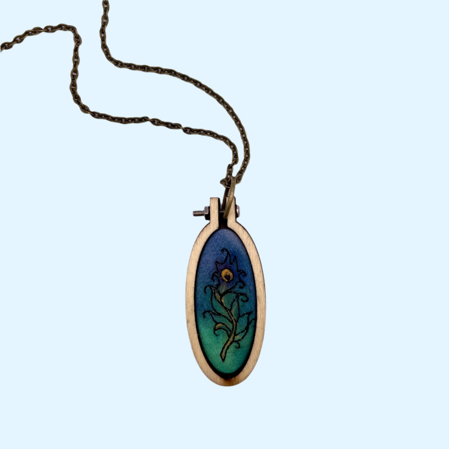 “Peacock Feather” Pendant
