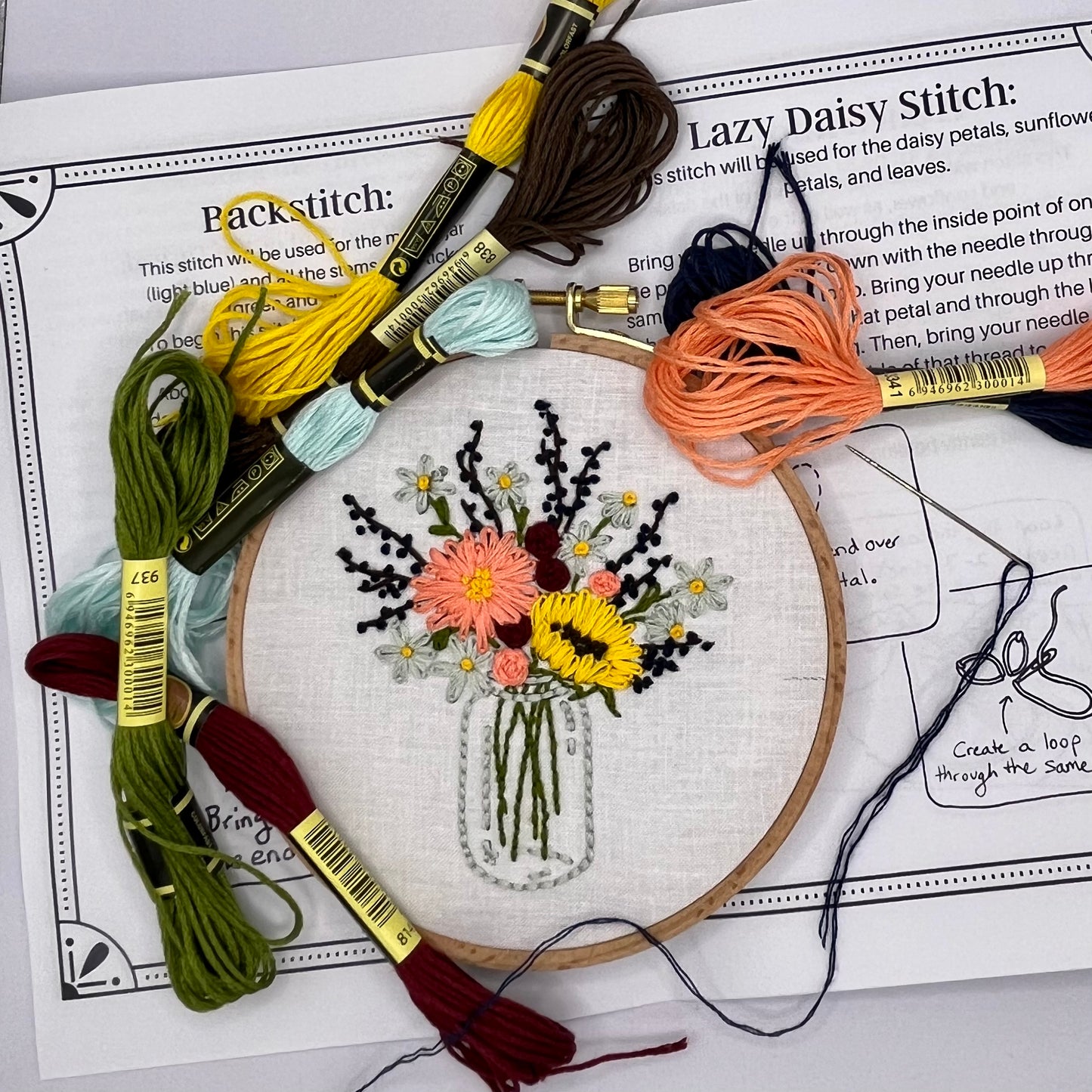 Vintage-Chic Chrysanthemum Bouquet DIY Kit