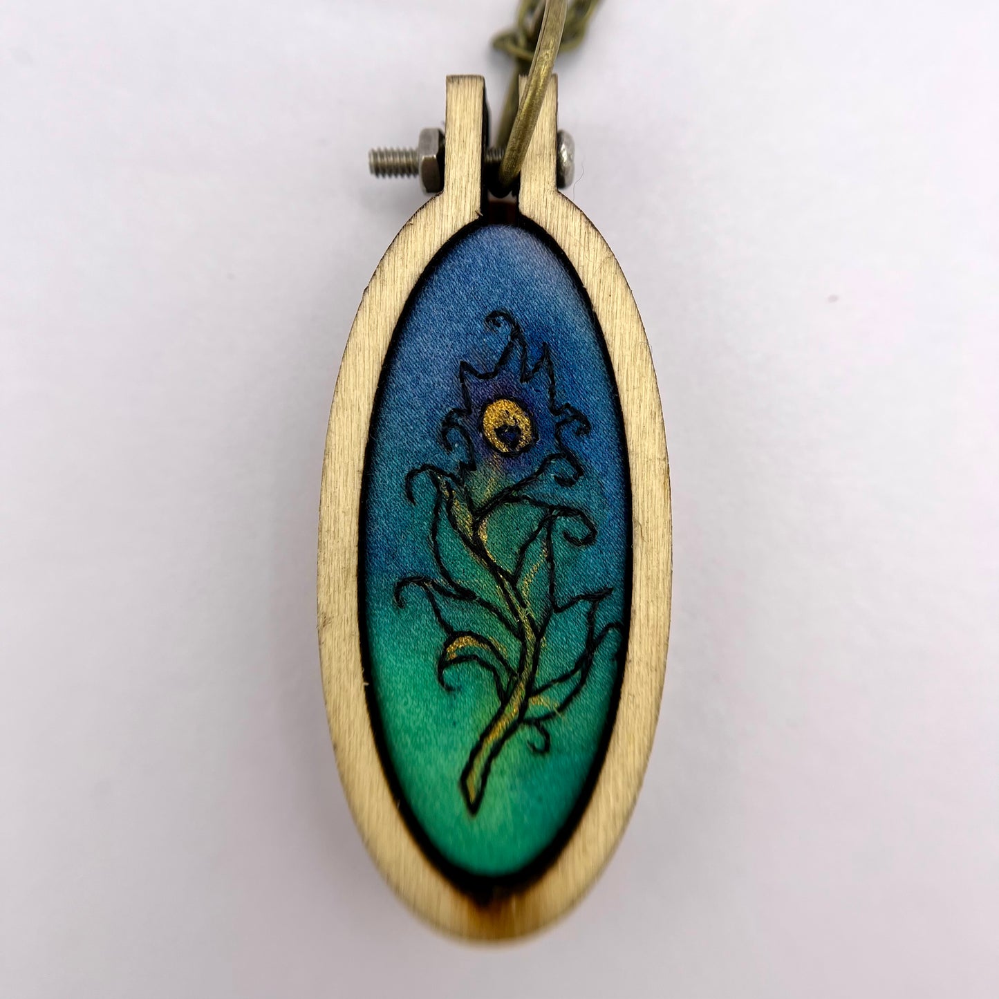 “Peacock Feather” Pendant