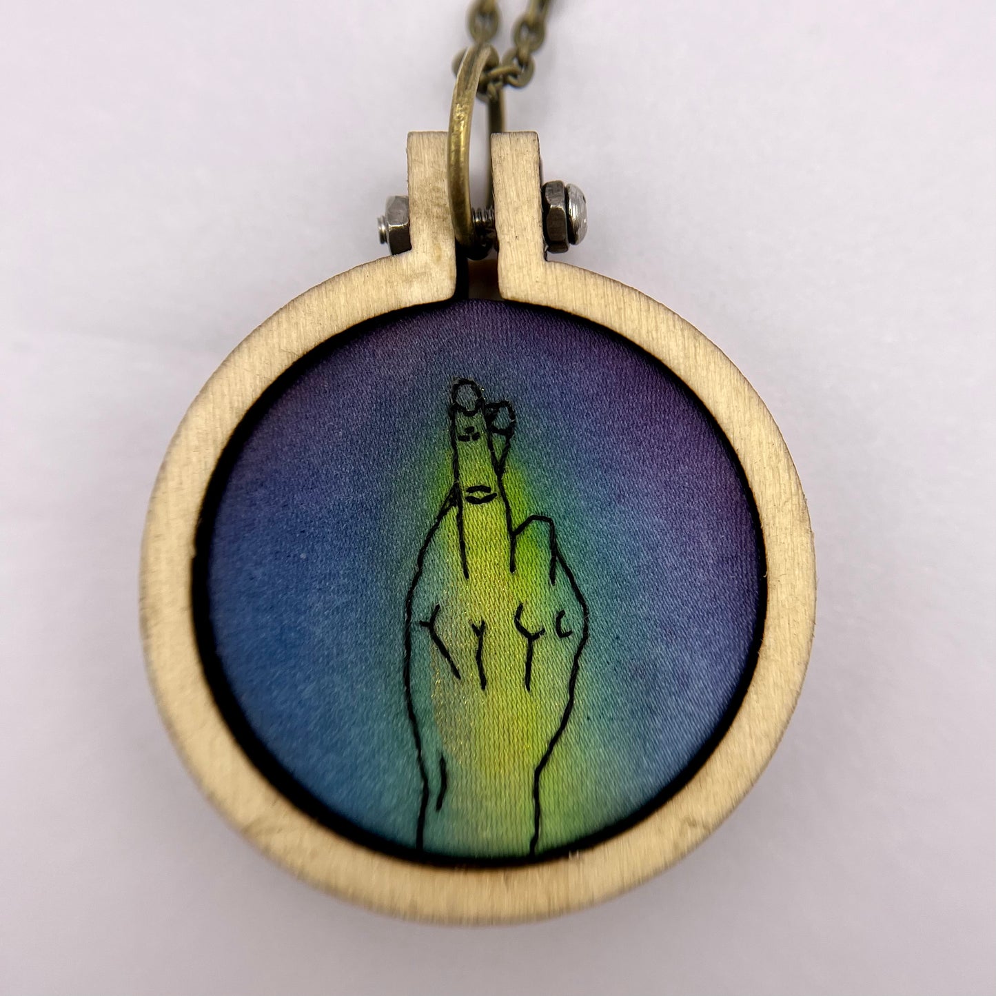 Circular Hoop Hand Pendants
