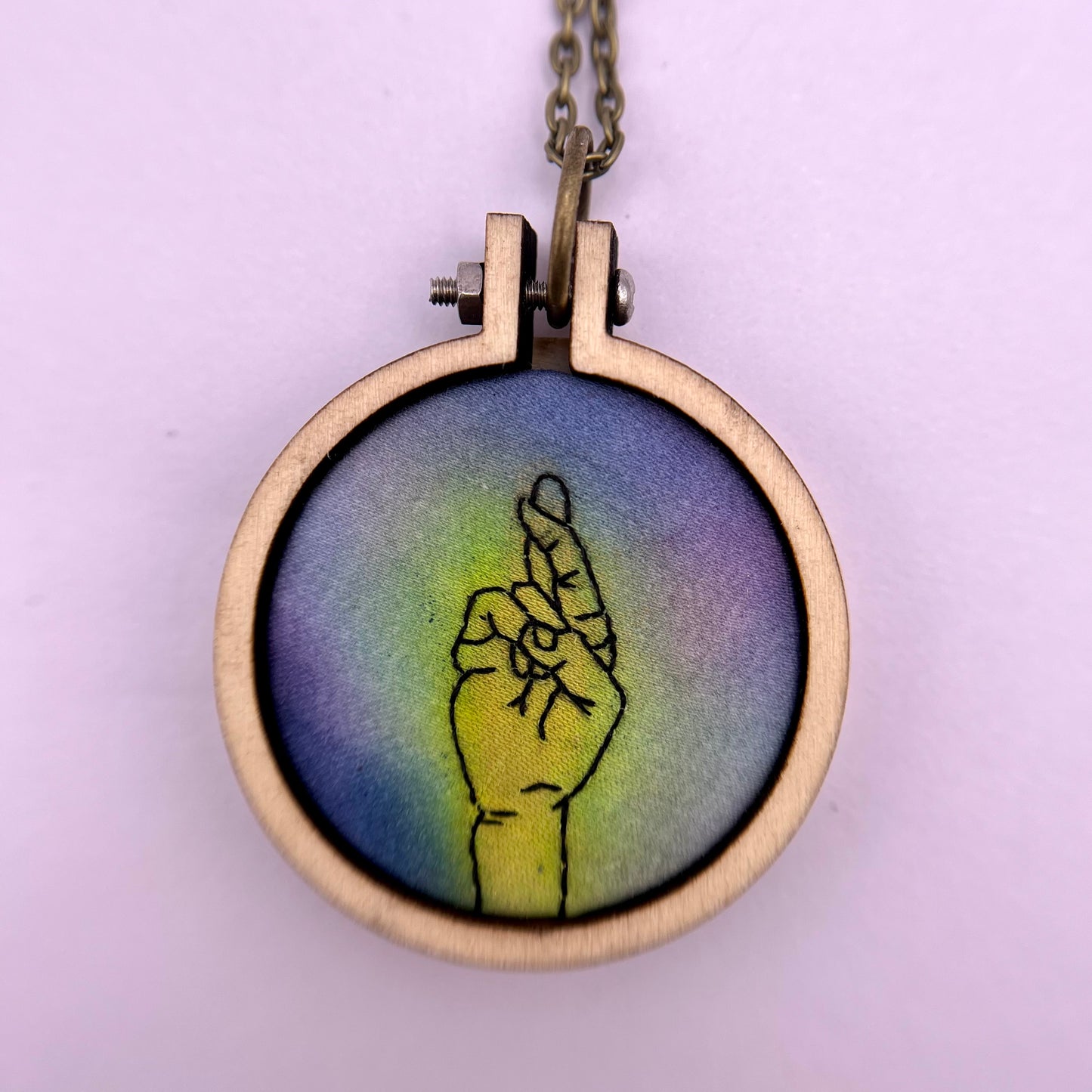 Circular Hoop Hand Pendants